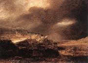 Rembrandt, Stormy Landscape wsty